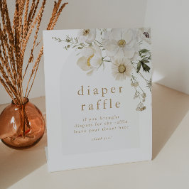 Expositor En L ALYSSA Boho Arch Flor Baby Shower Diaper Raffle