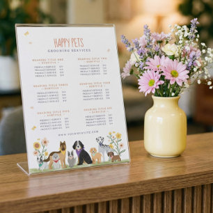 Expositor En L Amable Happy Pet Care & Grooming Service Price