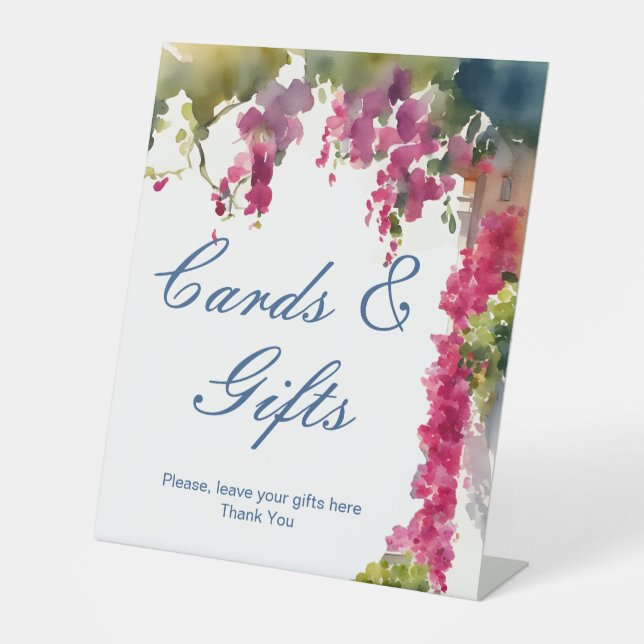 Expositor En L Amalfi coast Mediterranean Italian bridal shower (Anverso)