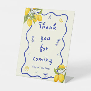 Expositor En L Amarillo Azul Principal Squeeze Bridal Shower Favo