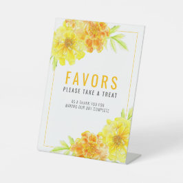 Expositor En L Amarillo marigold acuarela color arte favores de b