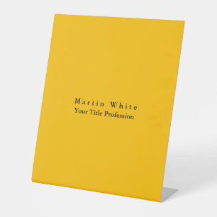 Expositor En L Amber Yellow Plain Elegant Profesional