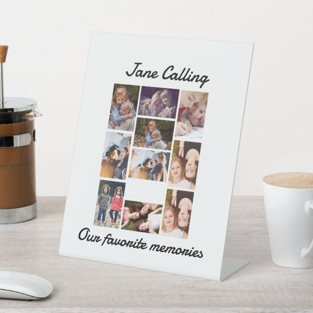 Expositor En L Amigos modernos personalizados 10 Collage de fotos (In Situ)