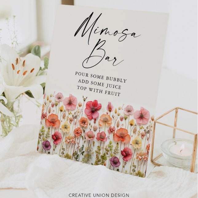 Expositor En L Amor En Bloom Bridal Shower Mimosa Bar Rótulo (Subido por el creador)