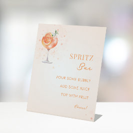 Expositor En L Amor en el primer bar Spritz Bridal Shower Mimosa