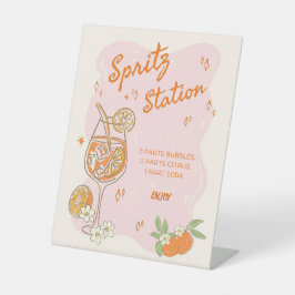 Expositor En L Amor en el primer Rótulo Spritz Bridal Shower Bar,