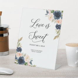 Expositor En L Amor por la flor rosa rosada de Rubor de la marina