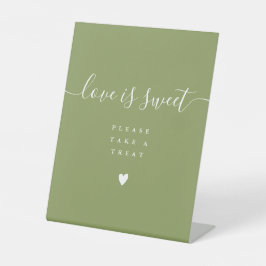 Expositor En L Amor verde musgo es dulce, toma un detalle