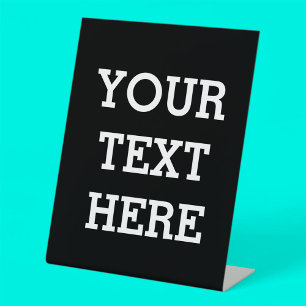 Expositor En L Añadir su propio texto Personalizado aquí negro y 