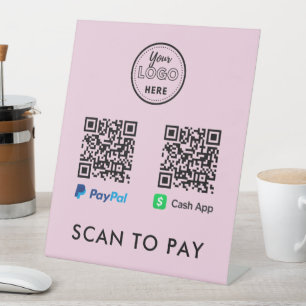 Expositor En L Análisis de código QR de CashApp Paypal para pagar