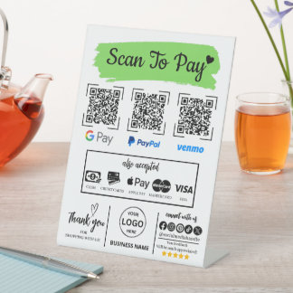 Expositor En L Análisis de código QR para pagar a Venmo Paypal Go