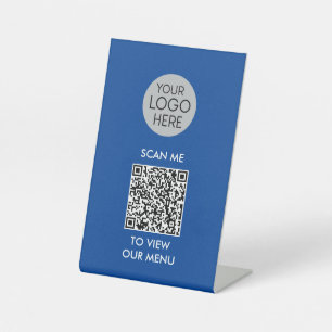 Expositor En L Análisis de código QR para ver el menú Logotipo
