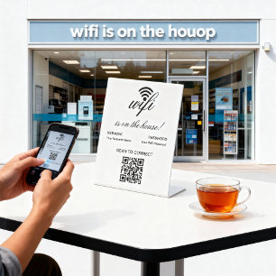 Expositor En L Análisis de Internet Wifi de código QR personaliza