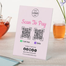 Análisis de pago de código QR para pagar el logoti