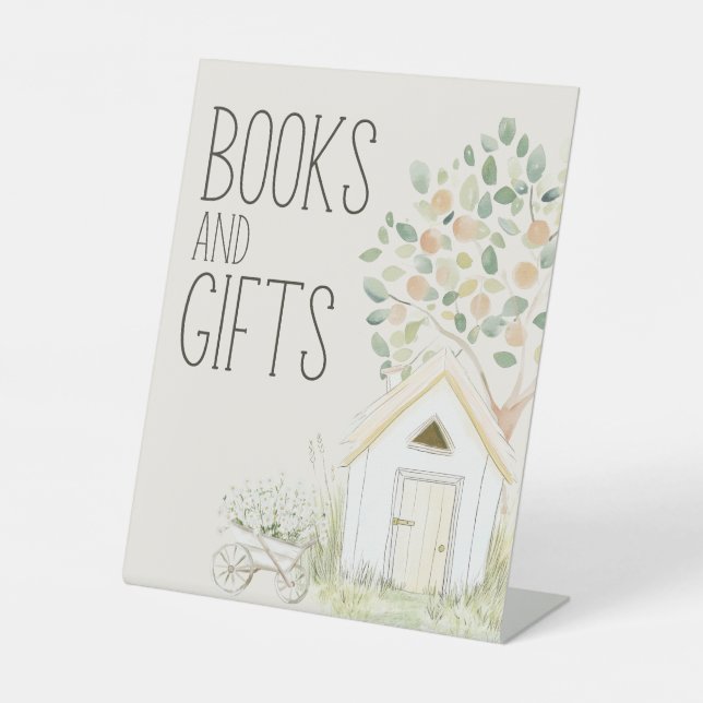 Expositor En L Animales de granja Meadow Amigo de Baby Shower Lib (Anverso)