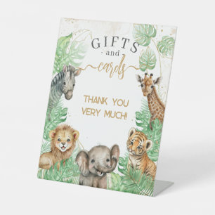 Expositor En L Animales de Safari Regalos de Baby Shower de veget