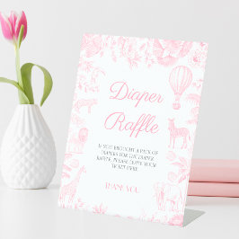 Expositor En L Animales de Safari Toile de Jouy Diaper raffle