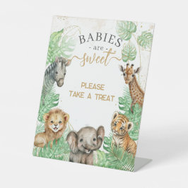 Expositor En L Animales de Safari Verdor tropical Tratamiento de 