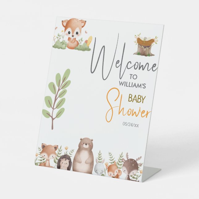 Expositor En L Animales forestales de Woodland (Anverso)