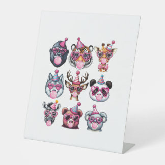 Expositor En L Animales zoológicos Fiesta de cumpleaños Amantes d