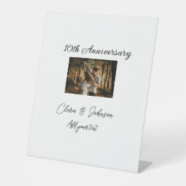 Expositor En L Aniversario boda agregar nombre año imagen par de 