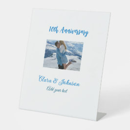 Expositor En L Aniversario boda agregar nombre año imagen par de 