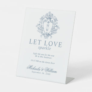 Expositor En L Antiguo Sparkler de Boda con Monograma Regencia