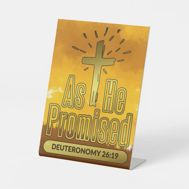 Expositor En L Antiguo Testamento Como Prometió Deuteronomía 26:1 (Anverso)