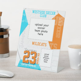 Expositor En L ANY team colors soccer team + athlete photo