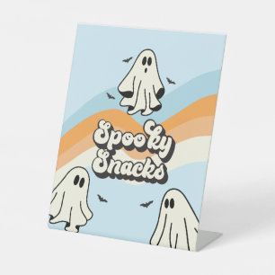 Expositor En L Aperitivos de cumpleaños del fantasma retro Spooky