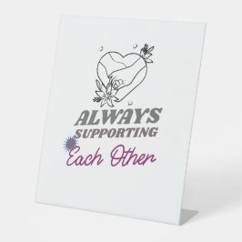 Expositor En L Apoyándose mutuamente