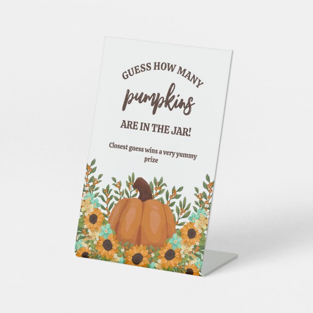 Expositor En L Apreciando los girasoles adivina cantidad de juego (Anverso)