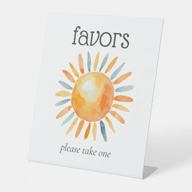 Expositor En L Aquí viene el hijo bebé favorito de la ducha (Anverso)