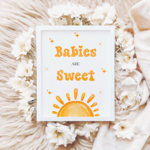 Expositor En L Aquí Viene El Hijo Los Bebés De Baby Shower Son Du