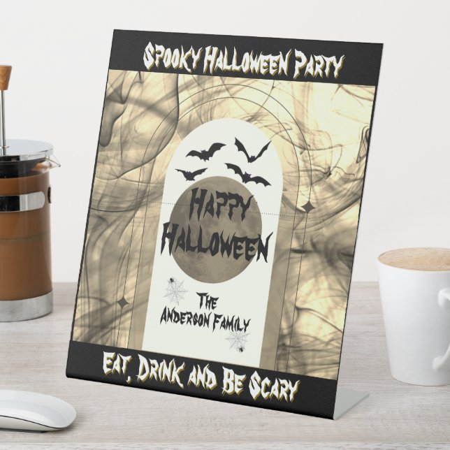 Expositor En L Araña de la luna llena Bats espantó Scary Feliz Ha (In Situ)