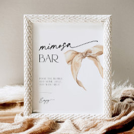 Expositor En L Arco beige neutro Ducha de novia Mimosa Bar