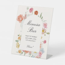 Arco de flores de primavera coloridas Bar Mimosa