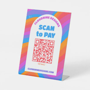 Expositor En L Arcoíris Arco Olas SCAN PARA PAGAR CÓDIGO QR Orgul
