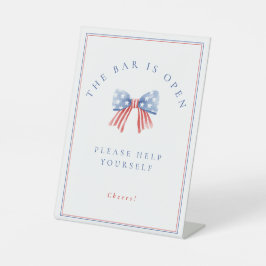 Expositor En L Arcoíris Preppy BBQ Acuarela lazo