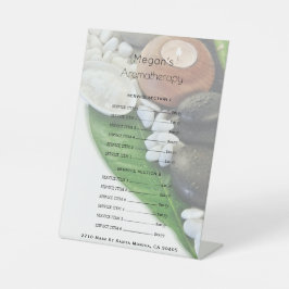 Expositor En L Aromatherapy Spa Skin Care Salon Price List