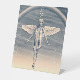 Expositor En L Arte de arcoíris del ángel de la guarda vintage