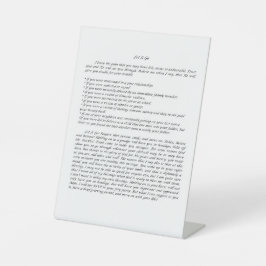 Expositor En L Arte de escritorio Déjalo ir