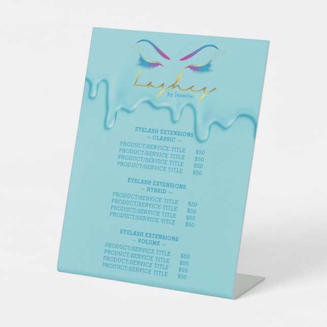 Expositor En L Artista de maquillaje Eyelash latigazos Pintura Pe (Anverso)