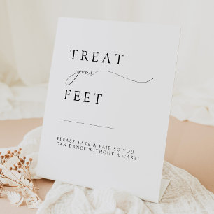 Expositor En L ASHER Elegant Calligraphy Boda Flip Flop