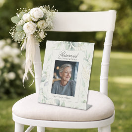 Expositor En L Asiento Reservado Foto Boda Memorial Eucalipto