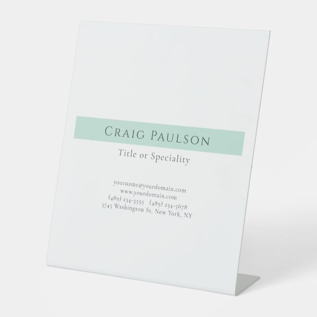 Expositor En L Atractivo Simple Plano Profesional Moderno (Anverso)