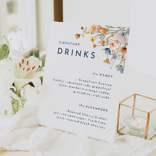 Expositor En L Audaz Elegante Boda Floral Bebidas