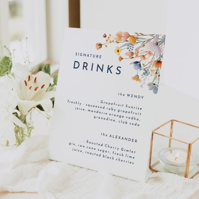 Expositor En L Audaz Elegante Boda Floral Bebidas (Subido por el creador)