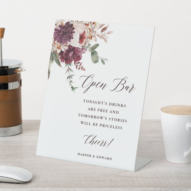 Expositor En L Autumance Romance Floral Boda Open Bar (In Situ)