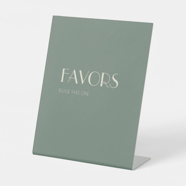 Expositor En L Autumn Boho Deco | Favoritos de la boda verde sabi (Anverso)